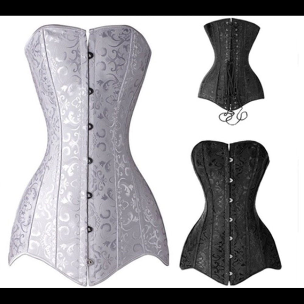 2pc Corset and thong set ~Black